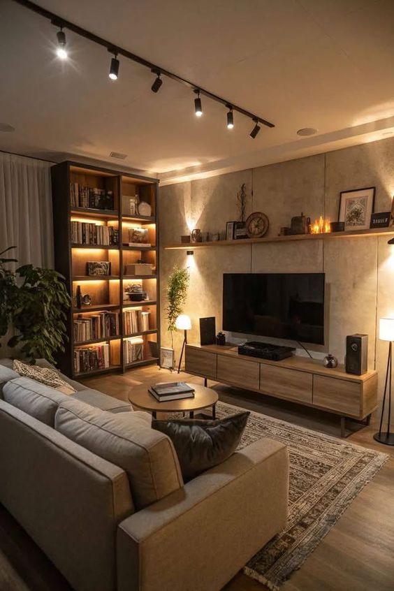 Minimalistisches Wohnzimmer — Tavella Atelier